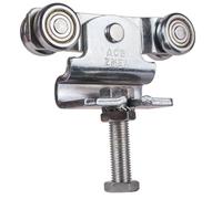 ATTAS Double mécanisme de roulement Type 2 réglable en hauteur pour rails en acier pour porte coulissante porte de grange | Rouleaux profil Type 2 | Rouleaux pour quincaillerie de porte coulissante |