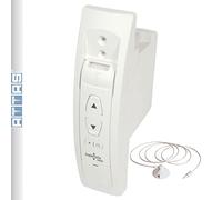 ATTAS SuperRollo GW60 Enrouleur de sangle 4 en 1 avec capteur solaire Largeur de sangle 15/23 mm Montage en saillie/encastré