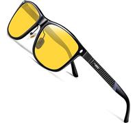 ATTCL Lunettes Conduite de Nuit Homme - Lunette Jaune Rectangulaire AL-MG Métal Ultra Léger Anti-éblouissement Vision Nocturne 7001 Yeshi2