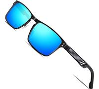 ATTCL Lunettes de Soleil Homme Vintage Polarisées UV400 - Cadre Al-Mg Super Léger pour Conduite, Voyage, Street Style 6500 Blue