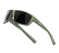 ATTCL Lunettes de soleil polarisées pour homme - Protection UV - TR90 - Pour le sport, la pêche, la conduite 5001 Vert + Gris/Non réfléchissant, m