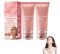 Attdx Tag & Masque d'emballage de gel pel-off Attdx, réduit la matité et les imperfections, enrichissant les soins de la peau pour tous les tons de peau (2pcs)