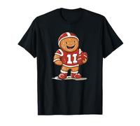 Atteignez des buts avec ce Joueur de Football Bonhomme en Pain d'épice T-Shirt