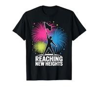 Atteindre de Nouveaux Sommets en Forme de Drapeau de feu d'artifice T-Shirt