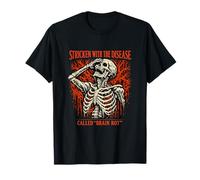 Atteint avec la maladie appelée Brainrot Funny Gen Z Meme T-Shirt