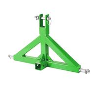 Attelage 3 Points pour Tracteur Cat.1 Crochet de Remorquage Barre de Traction Récepteur 2" Acier Renforcé Accessoire Agricole Vert sans Boule avec Trou Distinctif Plupart Tracteurs à Attelage 5 cm
