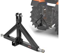 VEVOR Attelage 3 Points avec Récepteur 5 cm, Fixation Rapide 3 Points, Capacité 1360 kg, Adaptateur Barre de Remorquage Robuste pour Effectuer Travaux Agricoles pour Plupart Tracteurs à Attelage 5 cm