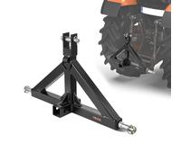 VEVOR Attelage 3 Points avec Récepteur 5 cm, Fixation Rapide 3 Points, Capacité 1360 kg, Adaptateur Barre de Remorquage Robuste pour Effectuer Travaux Agricoles pour Plupart Tracteurs à Attelage 5 cm