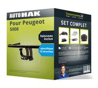 Attelage Amovible Auto Hak pour Peugeot 5008 24- avec Faisceau s. 13 broches ABE