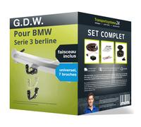 GDW Towbars Attelage GDW 1515T60 démontable sans outil pour BMW Série 3 E90/E91