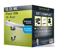 Attelage pour VW ID. Buzz 05.2022 - à ce jour démontable sans outil G.D.W. TOP