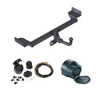 ATTELAGE avec Faisceau 13 Broches | pour Honda IX 35 / Kia Sportage de 2010- / Crochet «col de Cygne» démontable avec Outils