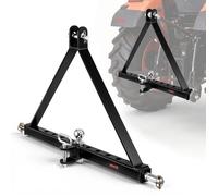 VEVOR Attelage de Remorque 3 Points avec Boule et Goupille, Triangle d'Attelage, Adaptateur de Remorquage pour Tracteur Catégorie 2, Compatible avec Kubota, Ford, John Deere, Massey Ferguson, Yanmar