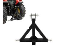Attelage de remorque à 3 points avec récepteur de 2" et 3 broches d'embrayage, prise à 3 points, convient à la plupart des tracteurs et remorques