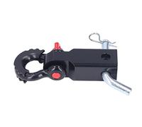 Attelage de remorque à montage sur manille, récepteur d'attelage à manille robuste universel antirouille haute résistance pour voitures pour camions pour Jeeps(le noir)