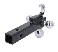 Attelage de remorque à Triple Boule en Acier Inoxydable, Robuste, Haute capacité de Charge, avec Crochet pour camions, SUV et remorques