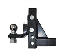 Attelage de Remorque Attelage De Remorque Réglable À Montage Sur Boule, Système Remorquage Récepteur 2 Pouces