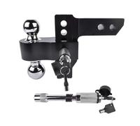 Attelage de remorque, Attelages de remorque compatibles avec récepteur de 2 pouces, attelage de remorquage abaissé/élevé de 6 pouces, attelage de remorquage de 12500 lb