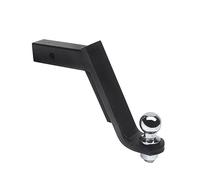 Attelage de remorque, Barre de remorquage de 8 Pouces W/50mm 2 Pouces Boule Couverture Montage Langue attelage remorque Voiture RV Bateau pièces Accessoires Ajustement précis(with 2 inch Ball)