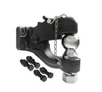 Attelage de remorque Combo Heavy Duty Pintle Crochet avec remorque à boule de 2 pouces Capacité de remorquage Hitch 8 Tonne rv Pièces Camper Accessoires Composants de caravane