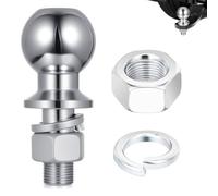 Attelage de remorque de 50 mm, boule d'attelage M22 avec vis, rotule de remorque avec vis, boule d'attelage avec vis, pour remorque jusqu'à 3,5 T, voiture, van