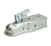 Attelage De Remorque Droit Bediffer, Boule D'Attelage 50mm Canal 75mm, pour Camping-Cars Et Véhicules Lourds, Conception Renforcée en Acier Traité, Installation sans Perçage