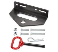 Attelage de remorque et goupille d'attelage de Tondeuse à Virage zéro, kit d'attelage Universel en Acier Robuste de 6 mm d'épaisseur avec goupille, Fente de chaîne Polyvalente, attelage de remorque