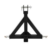 Attelage de remorque rapide à 3 points - Adaptateur d'attelage de remorque à trois points - Support d'attelage européen - Pour la plupart des tracteurs et remorques