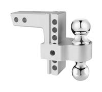 Attelage de remorque réglable de 6 pouces, attelage robuste à double boule en alliage d'aluminium,Anti-cliquetis