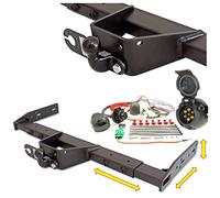 Attelage de remorque universel variable - pour campeur, camping-car, caravane, tombereau, un camione, voiture de livraison (avec kit électrique 7 broches)