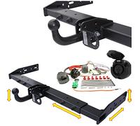 Attelage de remorque universel variable - pour camping-car, camping-car, caravane, remorqueur, structure de valise, LBW (avec kit électrique 13 broches sans multiplexé)