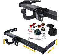 Attelage de remorque universel variable - pour camping-car, camping-car, caravane, remorqueur, structure de valise, LBW (avec kit électrique 13 broches multiplexé)