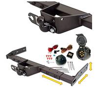 Attelage de remorque universel variable - pour camping-car, camping-car, caravane, remorqueur, structure de valise, LBW (avec kit électrique 7 broches multiplexé)