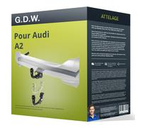 Attelage pour Audi A2 type 8Z démontable sans outil G.D.W. TOP