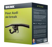 Attelage pour Audi A4 break 04.2008 - 10.2015 démontable sans outil Brink TOP