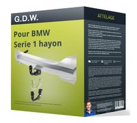 GDW Towbars Attelage pour BMW Série 1 hayon 10.2004-08.2011 démontable sans outil