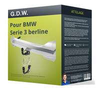 GDW Towbars Attelage GDW 1515T60 démontable sans outil pour BMW Série 3 E90/E91