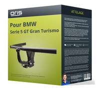 Attelage pour BMW Serie 5 GT Gran Turismo 03.14- démontable avec outil Oris TOP