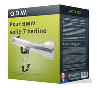 GDW Towbars Attelage 1828T60 pour BMW Série 7 berline démontable sans outil