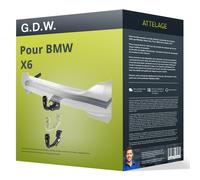 Attelage pour BMW X6 05.2008 - 10.2014 démontable sans outil G.D.W. TOP