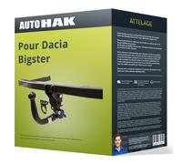 Auto Hak Attelage G 105V pour Dacia Bigster / Duster (démontable sans outil)