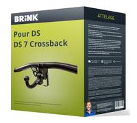 Attelage pour DS 7 Crossback 09.2017 - à ce jour démontable sans outil Brink TOP