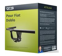Attelage pour Fiat Doblo 11.2009 - 12.2023 démontable avec outil Oris TOP