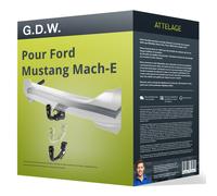 Attelage pour Ford Mustang Mach-E 07.2020 - démontable sans outil G.D.W. TOP
