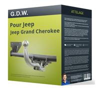 Attelage pour Jeep Grand Cherokee 05.2021 - à ce jour Amovible G.D.W. TOP