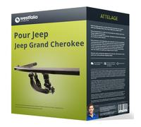 Westfalia Attelage Démontable pour Jeep Grand Cherokee IV (04/2011-04/2021) - y Compris SRT8/Summit, Blanc.
