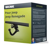 Attelage pour Jeep Renegade 10.2014 - à ce jour démontable sans outil Brink TOP