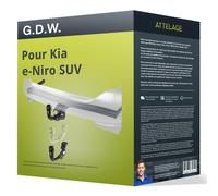 Attelage pour Kia e-Niro SUV 08.2018 - 08.2022 démontable sans outil G.D.W. TOP