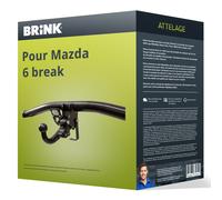 Attelage pour Mazda 6 break type GH démontable sans outil Brink TOP