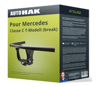 Attelage pour Mercedes Break type S202 démontable avec outil Auto Hak